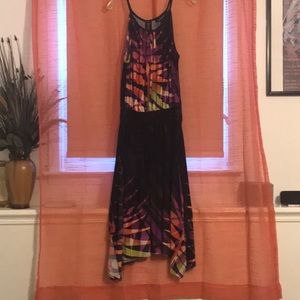 Sleeveless Aline multi color dress